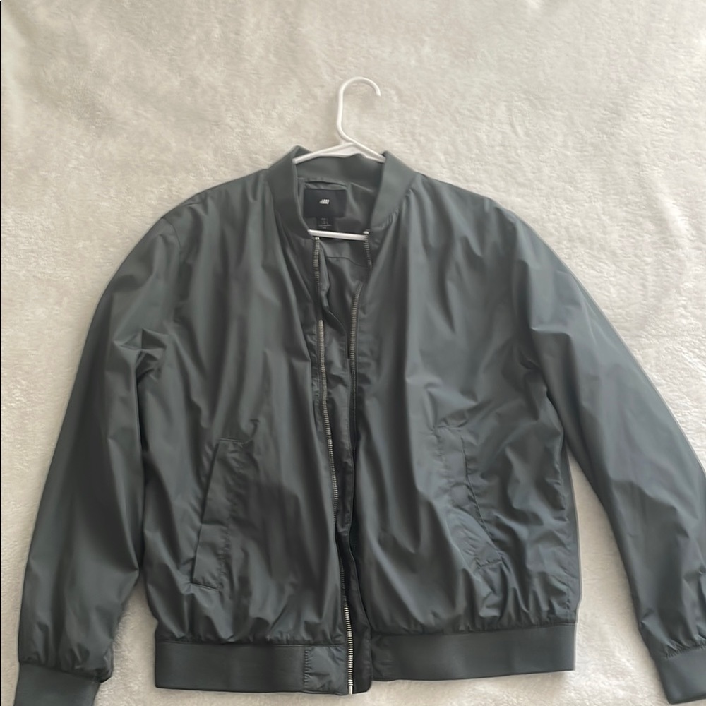 H&M Men's Charcoal Bomber Jacket